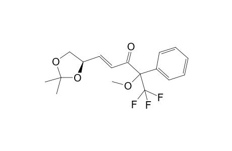 [2R,5(4S),(E)]-1,1,1-Trifluoro-2-methoxy-5-(2,2-dimethyl-1,3-dioxolan-4-yl)-2-phenyl-4-penten-3-one