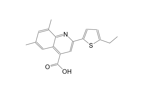 2-(5-ethyl-2-thienyl)-6,8-dimethyl-4-quinolinecarboxylic acid