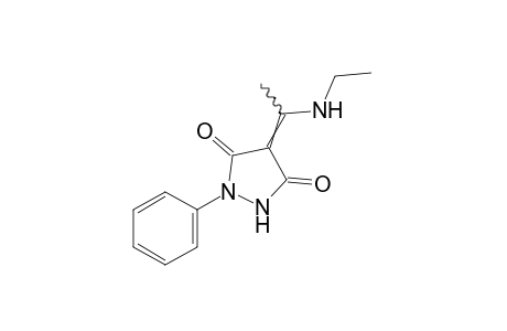 4-[1-(ethylamino)ethylidene]-1-phenyl-3,5-pyrazolidinedione