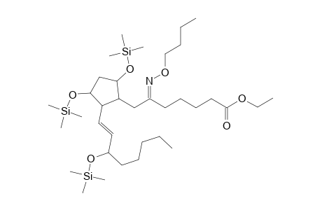 .alpha.-6-(n-butoxyimino)-7-(2-(3-(trimethylsiloxy)-1(E)-octenyl)-3,5-di(trimethylsiloxy)cyclopentyl)heptanoic acid ethyl ester