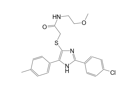 acetamide, 2-[[2-(4-chlorophenyl)-5-(4-methylphenyl)-1H-imidazol-4-yl]thio]-N-(2-methoxyethyl)-
