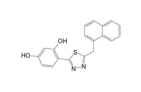 2-(2,4-Dihydroxyphenyl)-5-(1-naphthylmethyl)-1,3,4-thiadiazole