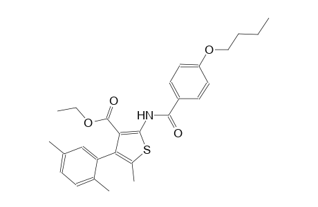 ethyl 2-[(4-butoxybenzoyl)amino]-4-(2,5-dimethylphenyl)-5-methyl-3-thiophenecarboxylate