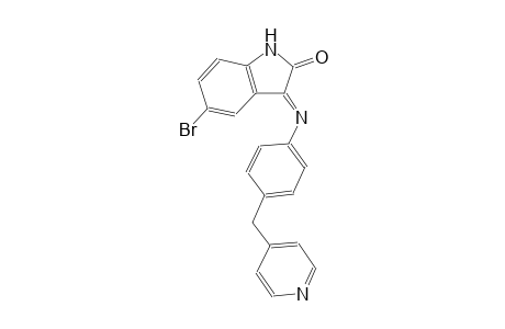 2H-indol-2-one, 5-bromo-1,3-dihydro-3-[[4-(4-pyridinylmethyl)phenyl]imino]-, (3E)-