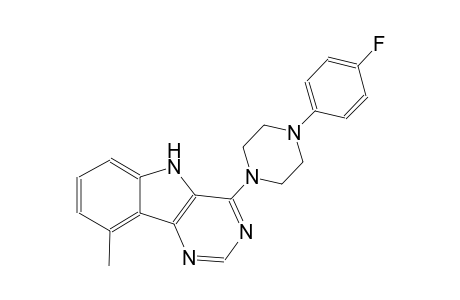 4-[4-(4-fluorophenyl)-1-piperazinyl]-9-methyl-5H-pyrimido[5,4-b]indole