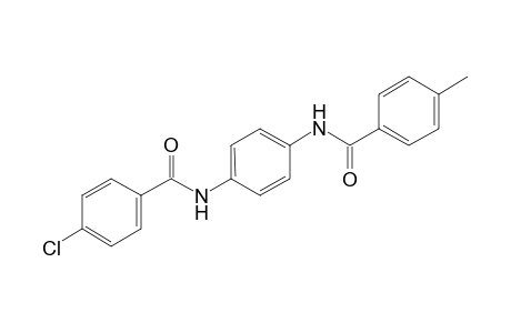 1,4-Phenylenediamine, N-(4-methylbenzoyl)-N'-(4-chlorobenzoyl)-