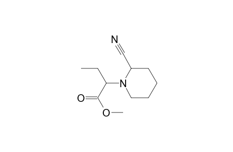 1-Piperidineacetic acid, 2-cyano-.alpha.-ethyl-, methyl ester