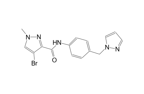 4-bromo-1-methyl-N-[4-(1H-pyrazol-1-ylmethyl)phenyl]-1H-pyrazole-3-carboxamide