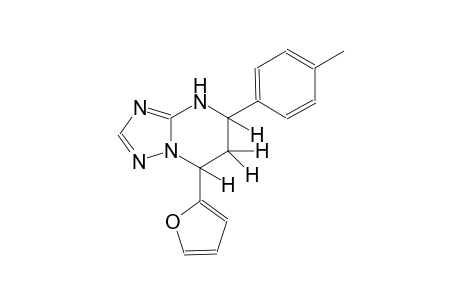[1,2,4]triazolo[1,5-a]pyrimidine, 7-(2-furanyl)-4,5,6,7-tetrahydro-5-(4-methylphenyl)-