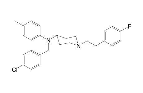 N-4-Chlorobenzyl-1-[2-(4-fluorophenyl)ethyl]-N-4-methylphenylpiperidin-4-amine