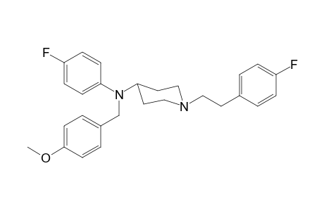 N-(4-Fluorophenyl)-1-(2-(4-fluorophenyl)ethyl)-N-(4-methoxybenzyl)piperidin-4-amine