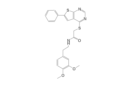 acetamide, N-[2-(3,4-dimethoxyphenyl)ethyl]-2-[(6-phenylthieno[2,3-d]pyrimidin-4-yl)thio]-