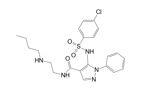 N-(2-butylaminoethyl)-5-(4-chlorophenylsulfonylamino)-1-phenyl-1H-pyrazole-4-carboxamide