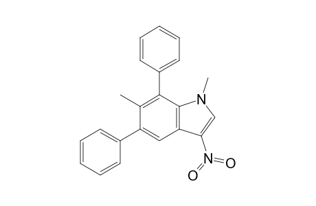 1,6-Dimethyl-3-nitro-5,7-diphenyl-indole