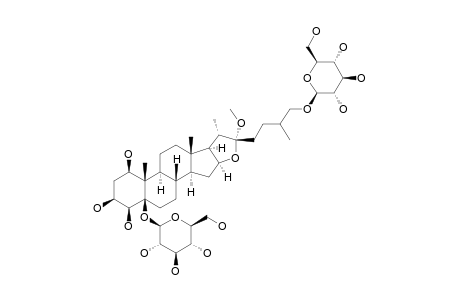 26-O.beta.-D-Glucopyranosyl-22-methoxy-5.beta.-furostane-1.beta.,3.beta.,4.beta.,5.beta.,26-pentaol,5-O.beta.-D-glucopyranosid