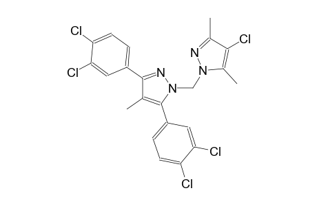 1-[(4-chloro-3,5-dimethyl-1H-pyrazol-1-yl)methyl]-3,5-bis(3,4-dichlorophenyl)-4-methyl-1H-pyrazole