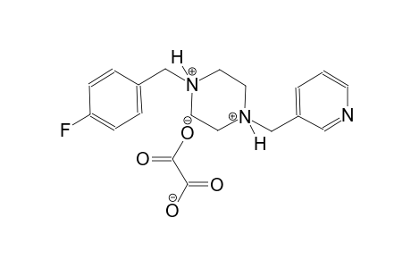 1-(4-fluorobenzyl)-4-(3-pyridinylmethyl)piperazinediium oxalate