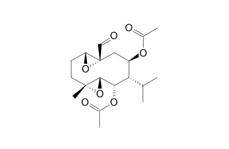 (1R,4R,5S,6S,7S,8R,10R)-4-Methyl-1,10 : 4,5-diepoxy-6-hydroxy-8-acetoxy-7-isopropyl-10-formylcyclodecane