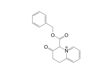 4-BENZYLOXYCARBONYL-3-OXO-1,2,3,4-TETRAHYDROQUINOLIZINIUM-4-IDE