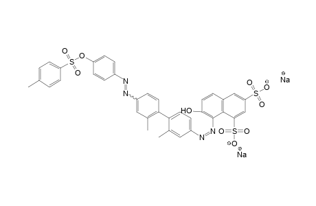 1,3-Naphthalenedisulfonic acid, 7-hydroxy-8-[[4'-[[4-[[(4-methylphenyl)sulfonyl]oxy]phenyl]azo]-2,2'-dimethyl[1,1'-biphenyl]-4-yl]azo]-,disodium salt