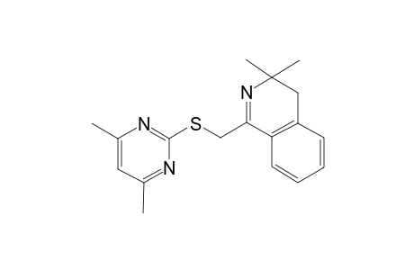 1-[(4,6-dimethylpyrimidin-2-yl)sulfanylmethyl]-3,3-dimethyl-4H-isoquinoline