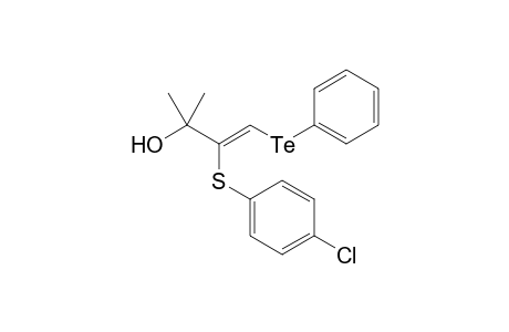 (Z)-4-(phenyltelluro)-3-(4-chlorophenylthio)-2-methylbut-3-en-2-ol