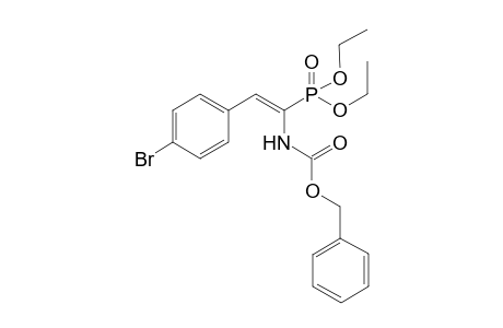 (E)-Benzyl 2-(4-bromophenyl)-1-(diethoxyphosphoryl)vinylcarbamate