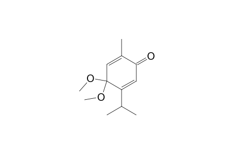 3-Isopropyl-4,4-dimethoxy-6-methylcyclohexa-2,5-dienone