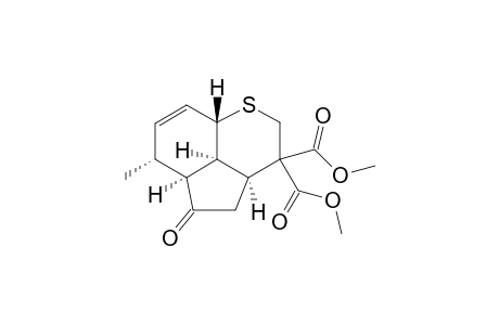 (3a.alpha.,5a.alpha.,6.alpha.,8a.beta.,8b.alpha.)-3,3a,4,5,5a,6,8a,8b-octahydro-6-methyl-5-oxo-1H-cyclopenta[de]-2-benzothiopyrane-3,3-di(methoxycarbonyl)
