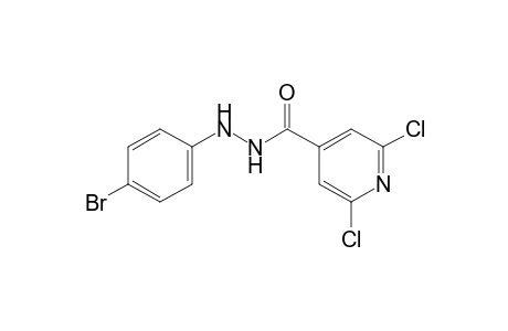 2,6-dichloroisonicotinic acid, 2-(p-bromophenyl)hydrazide