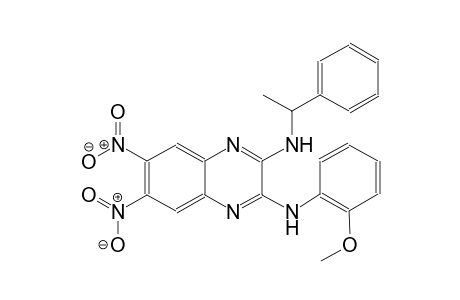2,3-quinoxalinediamine, N~2~-(2-methoxyphenyl)-6,7-dinitro-N~3~-(1-phenylethyl)-