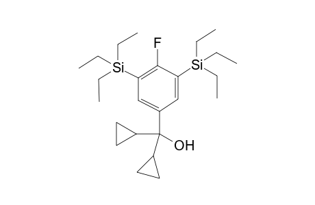 dicyclopropyl(4-fluoro-3,5-bis(triethylsilyl)phenyl)methanol