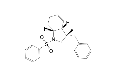 (3S,3aR,7aR)-N-Phenylsulfonyl-3-benzyl-3-methyl-2,3,3a,6,7,7a-hexahydro-1H-indole