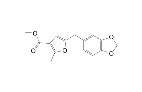 methyl 5-(1,3-benzodioxol-5-ylmethyl)-2-methyl-furan-3-carboxylate