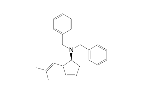 2-(2-Methylprop-1-enyl)-N,N-bis(phenylmethyl)-1-cyclopent-3-enamine