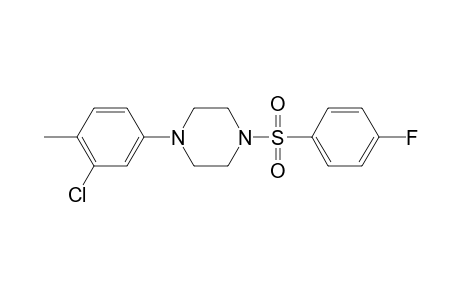 1-(3-Chloro-4-methylphenyl)-4-[(4-fluorophenyl)sulfonyl]piperazine