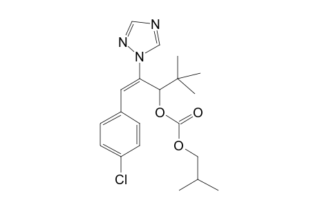 (E)-1-(4-Chlorophenyl)-4,4-dimethyl-2-(1H-1,2,4-triazol-1-yl)pent-1-en-3-yl isobutyl carbonate