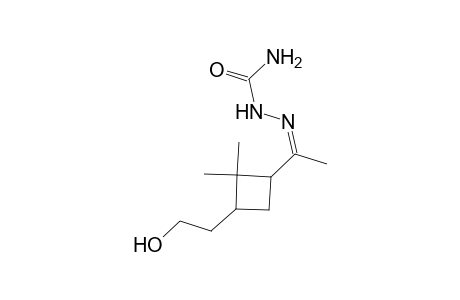 Ethanone, 1-[3-(2-hydroxyethyl)-2, 2-dimethylcyclobutyl]-, semicarbazone