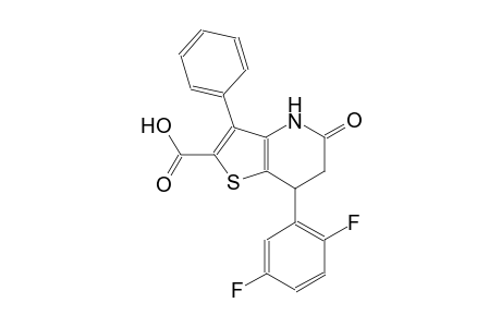 thieno[3,2-b]pyridine-2-carboxylic acid, 7-(2,5-difluorophenyl)-4,5,6,7-tetrahydro-5-oxo-3-phenyl-