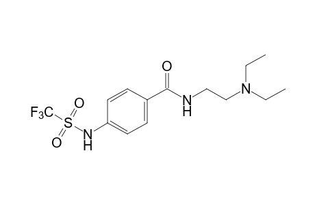 N-[2-(diethylamino)ethyl]-p-[(trifluoromethyl)sulfonamide]benzamide
