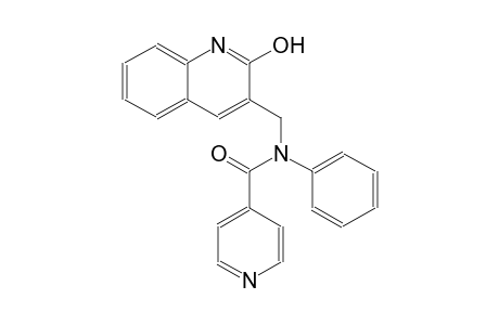 N-[(2-hydroxy-3-quinolinyl)methyl]-N-phenylisonicotinamide