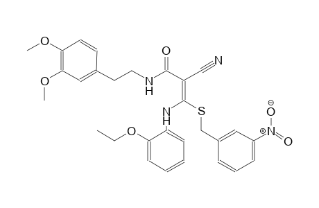 2-propenamide, 2-cyano-N-[2-(3,4-dimethoxyphenyl)ethyl]-3-[(2-ethoxyphenyl)amino]-3-[[(3-nitrophenyl)methyl]thio]-, (2E)-
