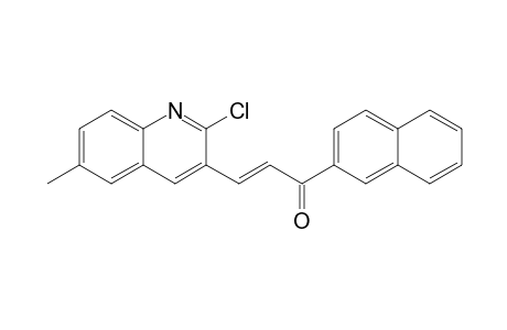 (2E)-3-(2-Chloro-6-methylquinolin-3-yl)-1-(2-naphthyl)prop-2-en-1-one