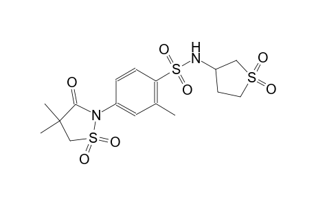 benzenesulfonamide, 4-(4,4-dimethyl-1,1-dioxido-3-oxo-2-isothiazolidinyl)-2-methyl-N-(tetrahydro-1,1-dioxido-3-thienyl)-