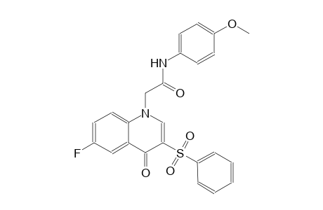 1-quinolineacetamide, 6-fluoro-1,4-dihydro-N-(4-methoxyphenyl)-4-oxo-3-(phenylsulfonyl)-