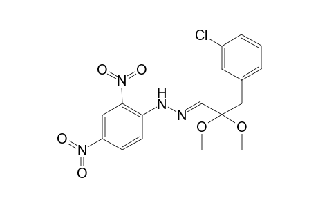 .alpha.-(m-Chlorophenyl)-.alpha.,.alpha.'-dimethoxypropanone-2,4-dinitrophenylhydrazone