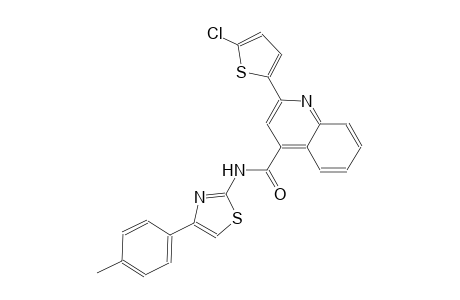 2-(5-chloro-2-thienyl)-N-[4-(4-methylphenyl)-1,3-thiazol-2-yl]-4-quinolinecarboxamide