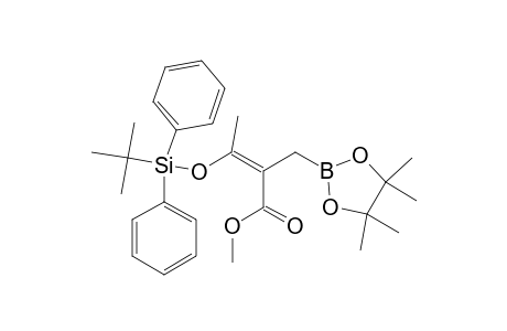 METHYL-(2Z)-4-(TERT.-BUTYLDIPHENYLSILYLOXY)-2-[(4,4,5,5-TETRAMETHYL-1,3,2-DIOXABOROLAN-2-YL)-METHYL]-3-METHYLBUT-2-ENOATE