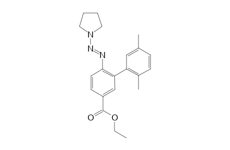 (E)-Ethyl2',5'-dimethyl-6-(pyrrolidin-1-yldiazenyl)-[1,1'-biphenyl]-3-carboxylate