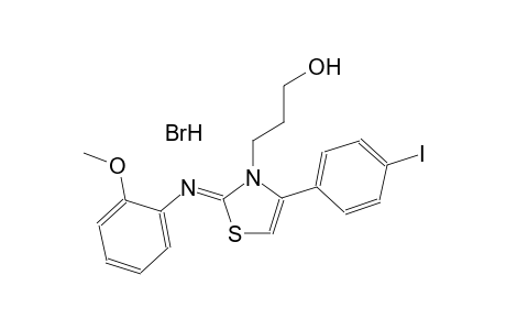 3-((2Z)-4-(4-iodophenyl)-2-[(2-methoxyphenyl)imino]-1,3-thiazol-3(2H)-yl)-1-propanol hydrobromide